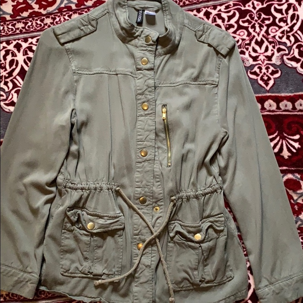 Divided Military Green Army Jacket